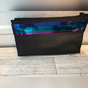 MAC Cosmetics Black Bag with Blue and Purple Accent
